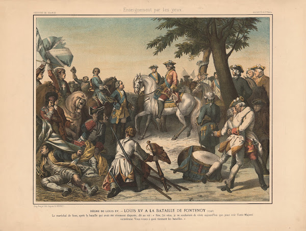 Reign of Louis XV  Louis XV at the Battle of Fontenoy 1745