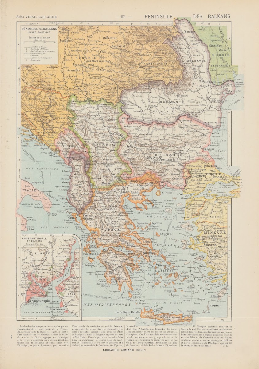 Péninsule des Balkans 1913