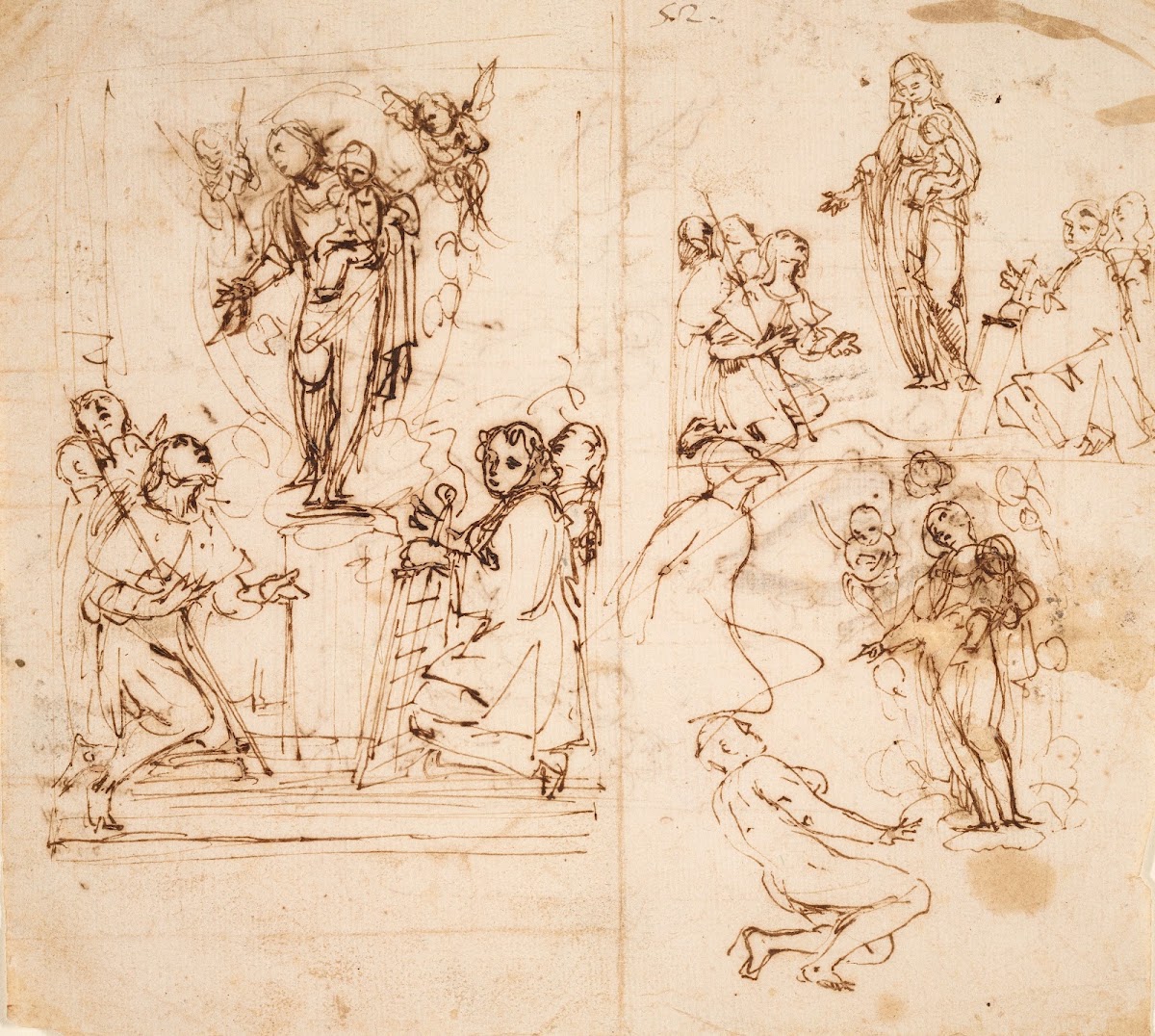 Madonna and Child with Saints Laurence Roch Jerome and others c 1630