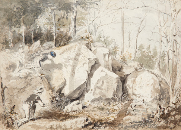 Setting a Squirrel Trap 1858