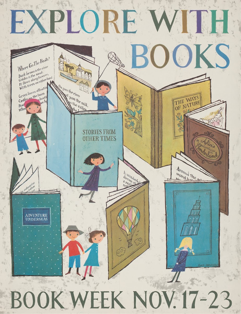 Explore with books Book week Nov 17 23 1957