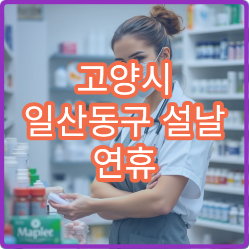 고양시 일산동구 설날 연휴 한의원 진료 병원 정리