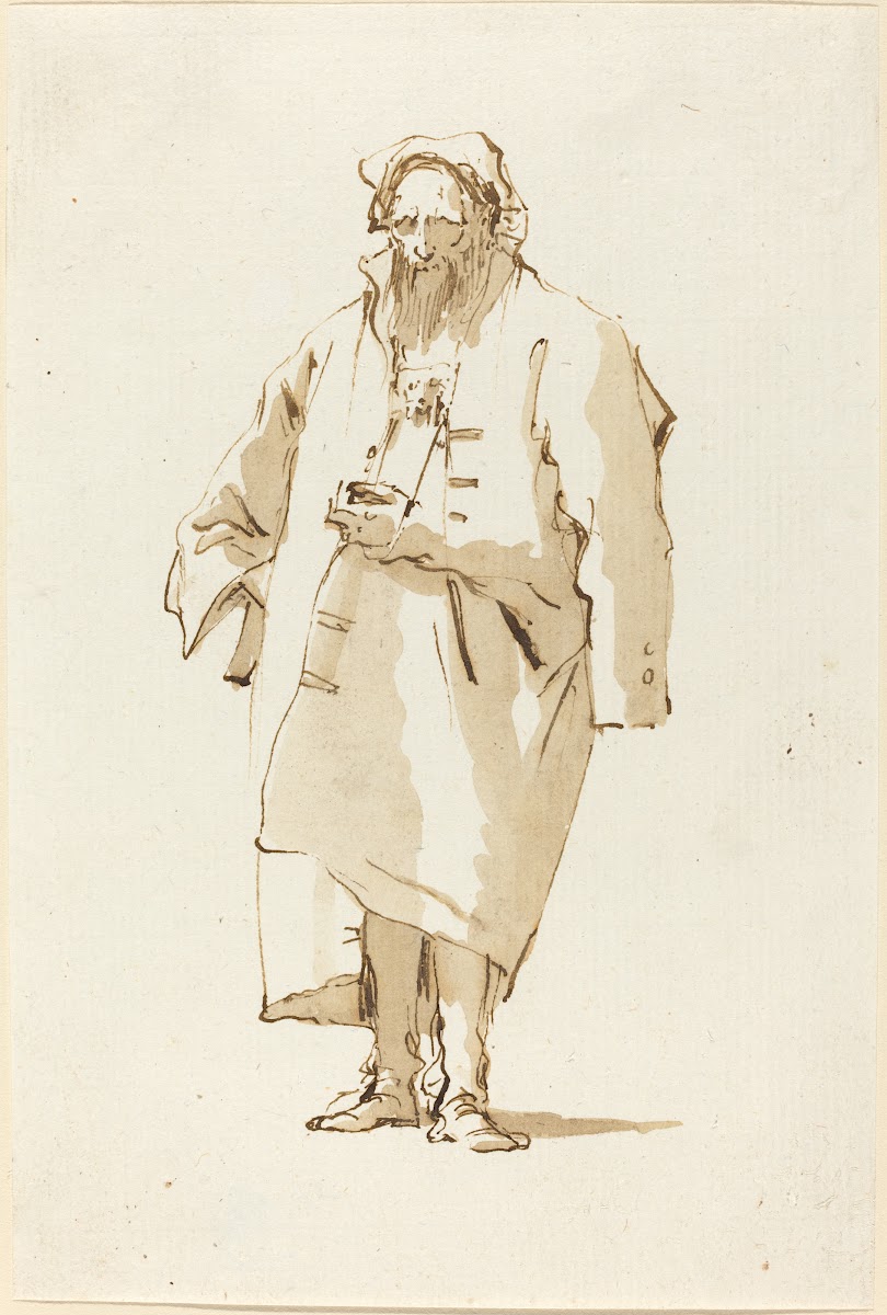 A Standing Oriental Wearing a Greatcoat 1753 1762