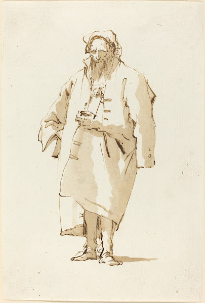 A Standing Oriental Wearing a Greatcoat 1753 1762