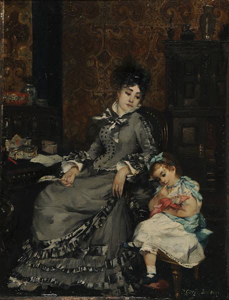 Jeune mère ca 1881