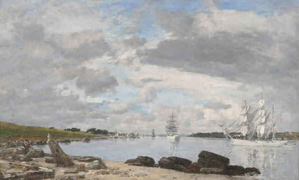 The Bay at the Mouth of the River Elorn Landerneau 1871