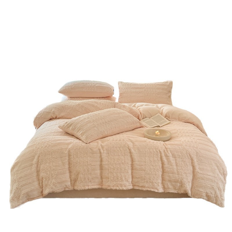 Milchfaser-Fleece Bettwäsche-Set, extra warm