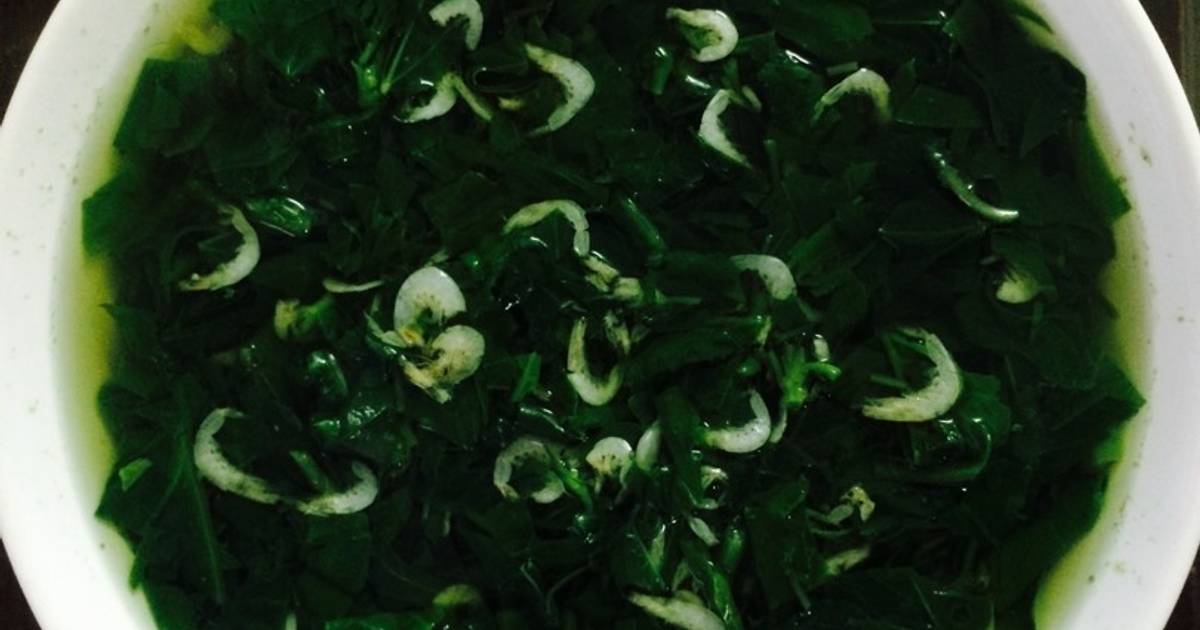 Canh Mồng tơi tép khô