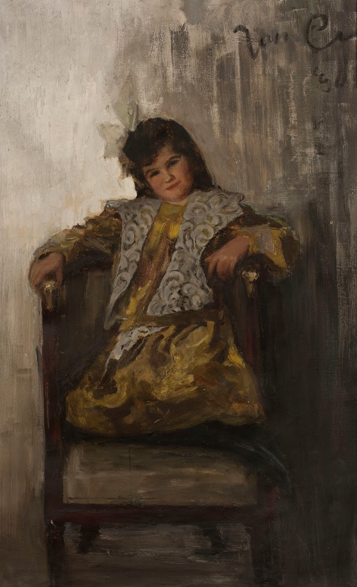 Portrait of a girl daughter of Mrs Sachar 1901