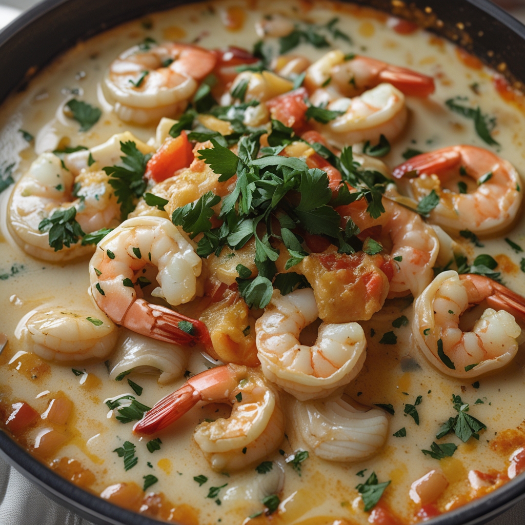 The Best Easy Creamy Seafood and Shrimp Chili to Impress Guests! - Quick & Delicious