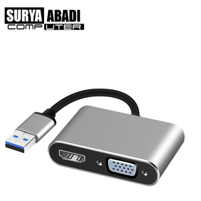 CONVERTER USB 3.0 TO HDMI + VGA