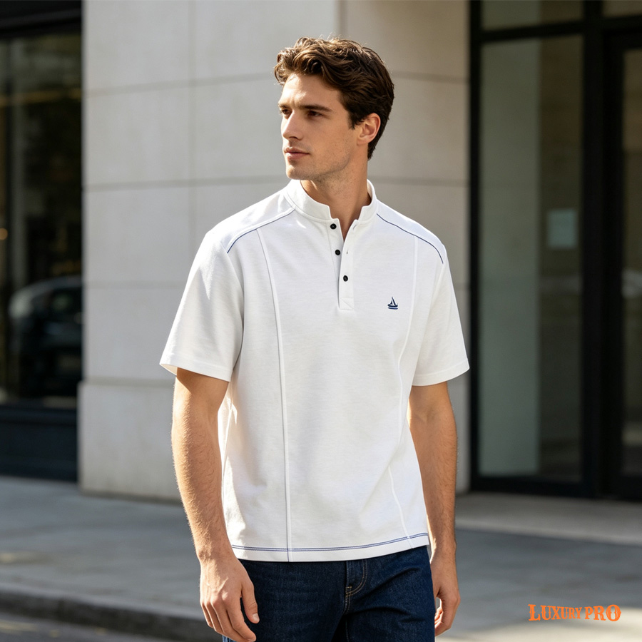 2D Button Short-sleeved Shirt