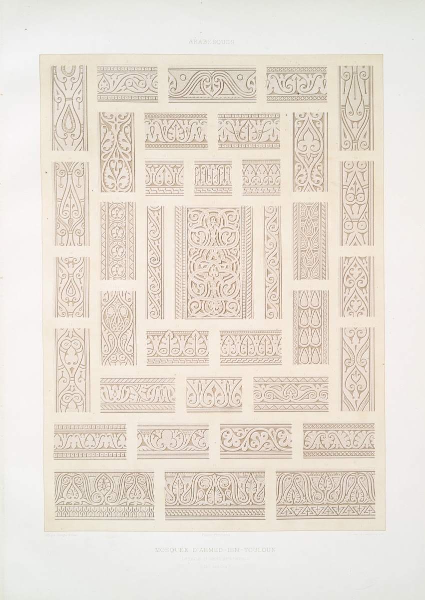 Arabesques mosquée dAhmed ibn Touloun détails dornementation IXe siècle 1877