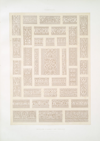 Arabesques mosquée dAhmed ibn Touloun détails dornementation IXe siècle 1877