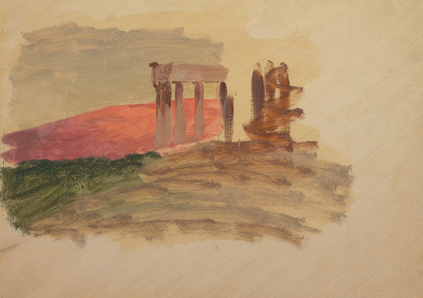 Rapid sketch of the Temple at Corinth 1869