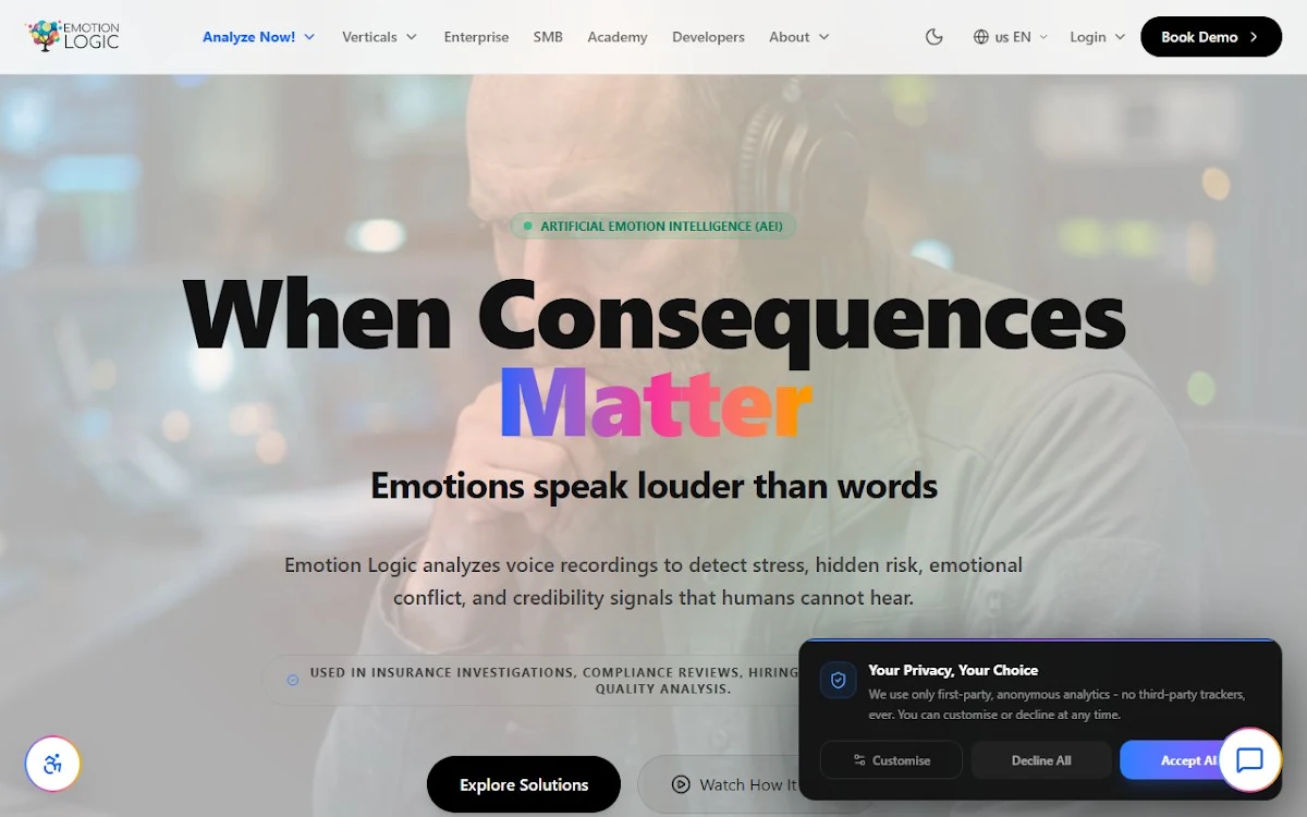 Captura de Emotion Logic