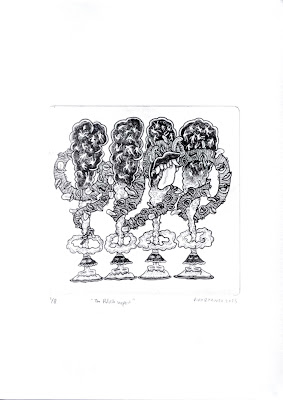 Amok Series Intaglio Prints