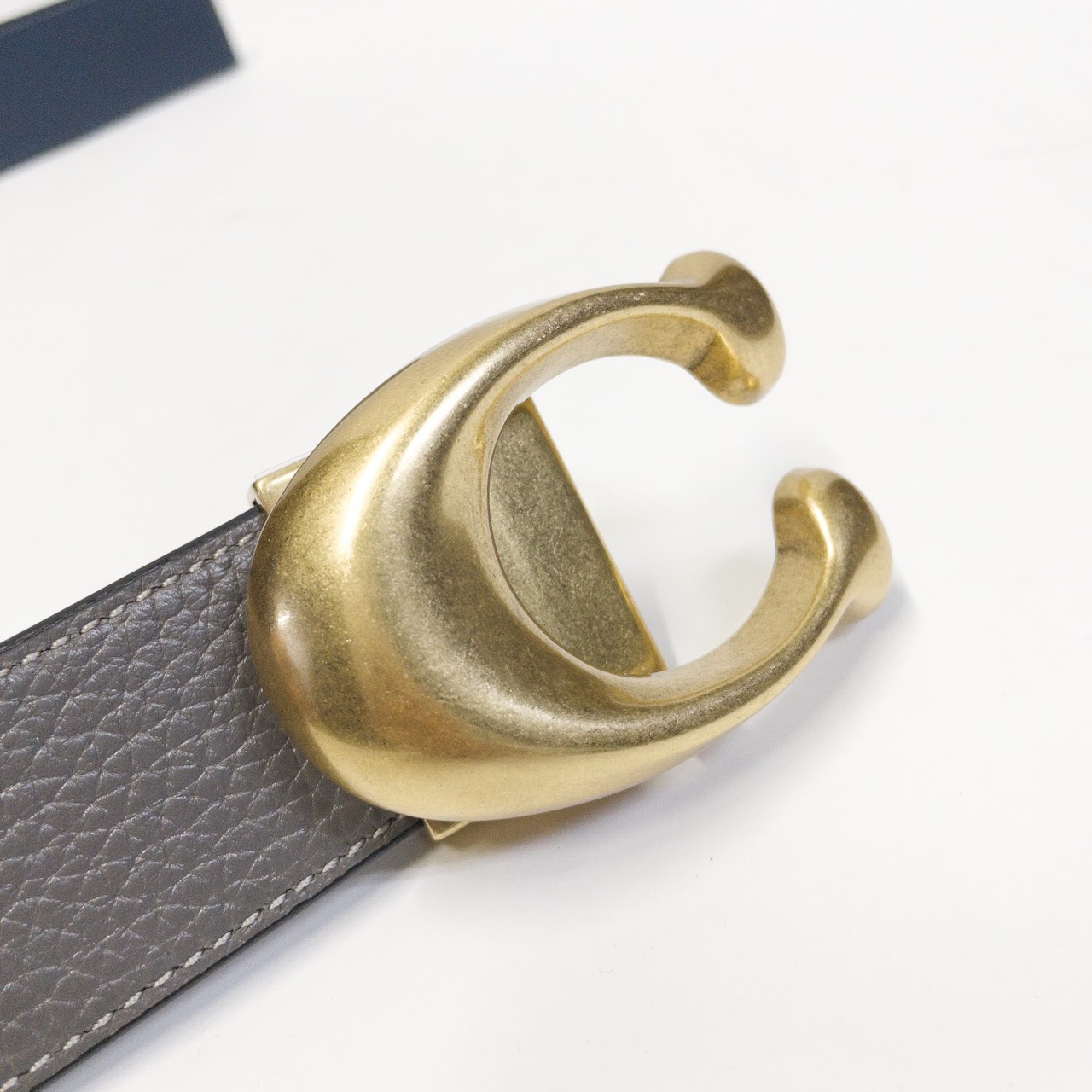 Coach "C" Buckle Reversible Belt
