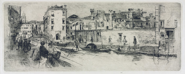 San Trovasso Canal Venice 1883