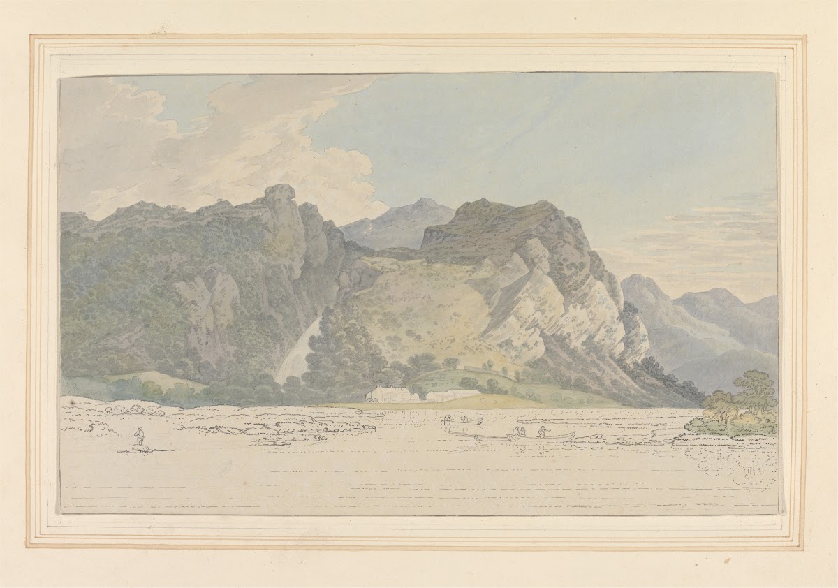 Lodore Rocks  fall  cottage