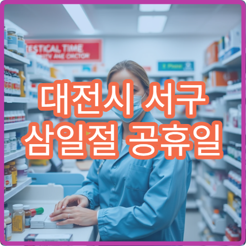 대전시 서구 삼일절 공휴일 병원 찾기 연휴 응급진료 가능 병원 정보