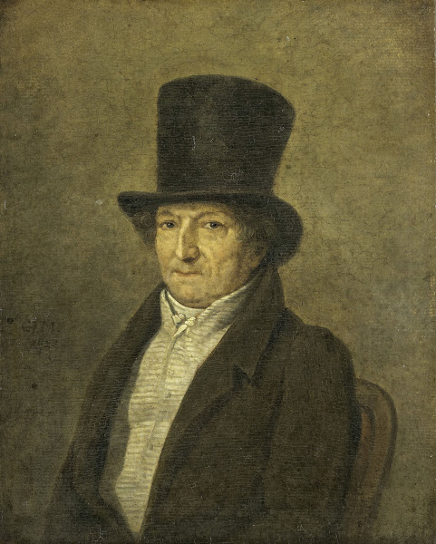 Portrait of Jean Bernard Art Collector and Painter in Amsterdam 1828