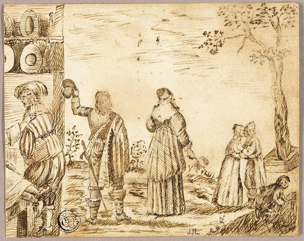 Cavaliers Taking Leave of Their Sweethearts 1662