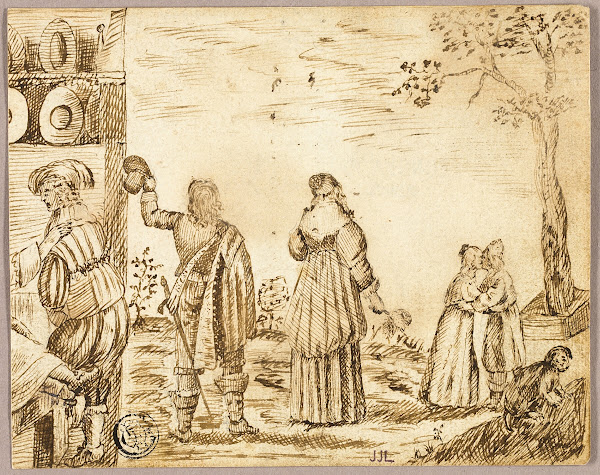 Cavaliers Taking Leave of Their Sweethearts 1662