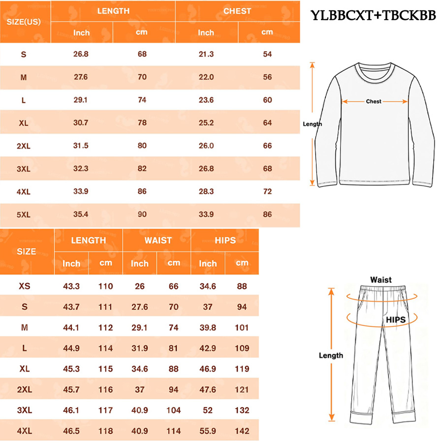 AOP Round neck long sleeved Tshirt+long pants