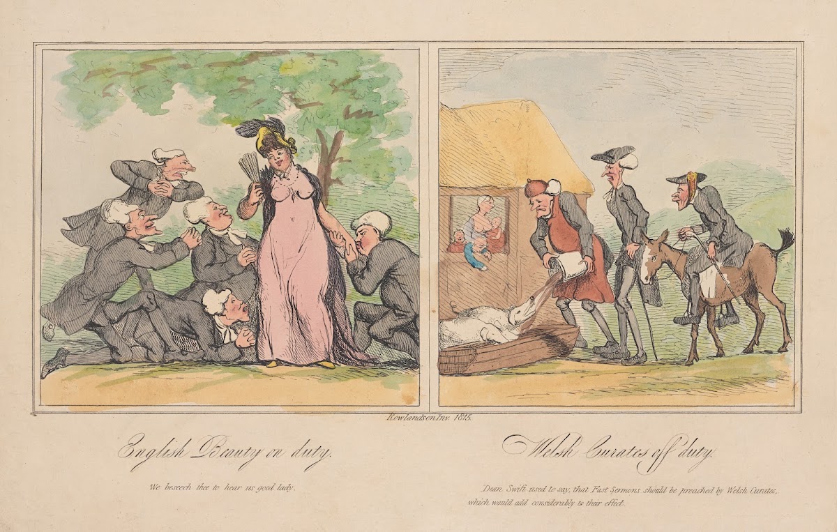 English beauty on duty Welsh curates off duty 1815
