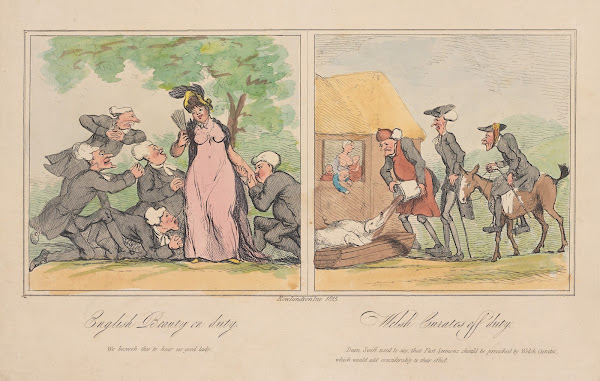 English beauty on duty Welsh curates off duty 1815