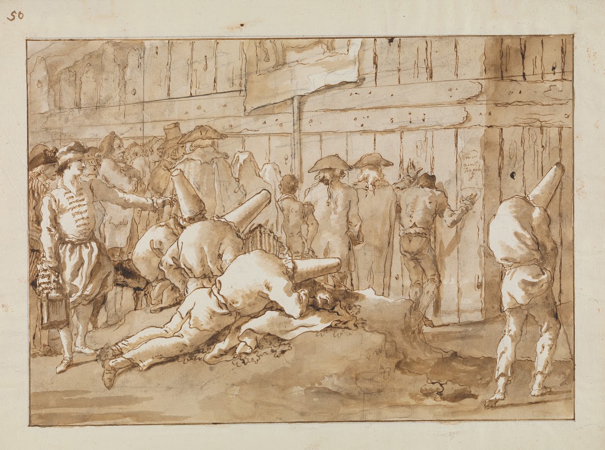 Punchinellos Outside a Circus late 18thearly 19th century