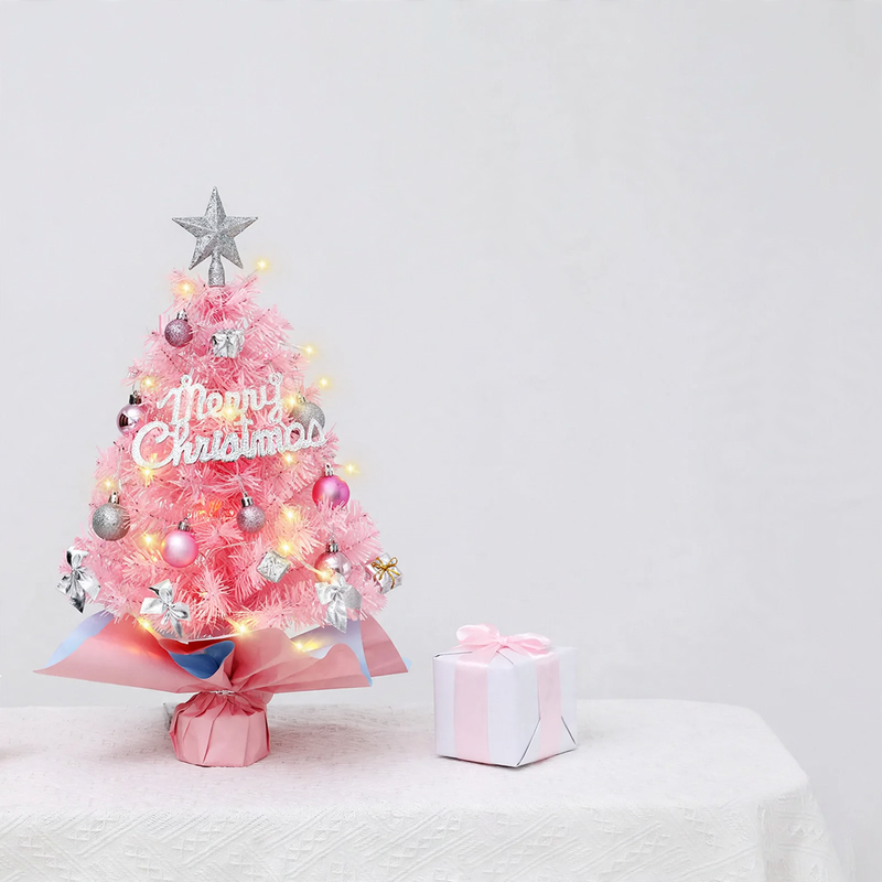 Mini-Weihnachtsbaum mit Dekoration, 45/60 cm, PVC