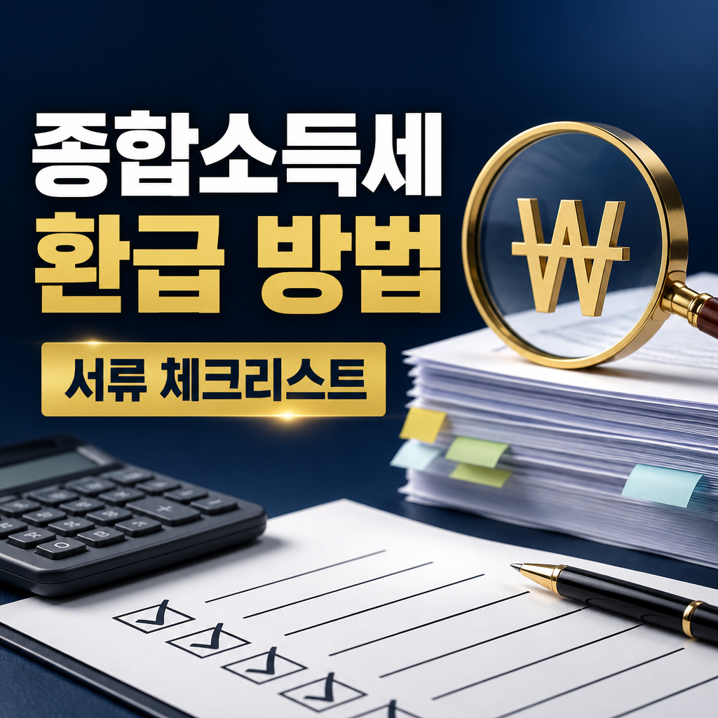 종합소득세 환급 방법 5가지 조건과 서류