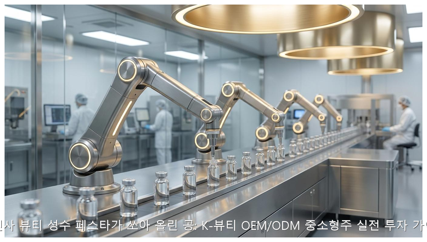 무신사 뷰티 성수 페스타가 쏘아 올린 공: K-뷰티 OEM/ODM 중소형주 실전 투자 가이드 핵심 안내 및 분석 인포그래픽 (3)