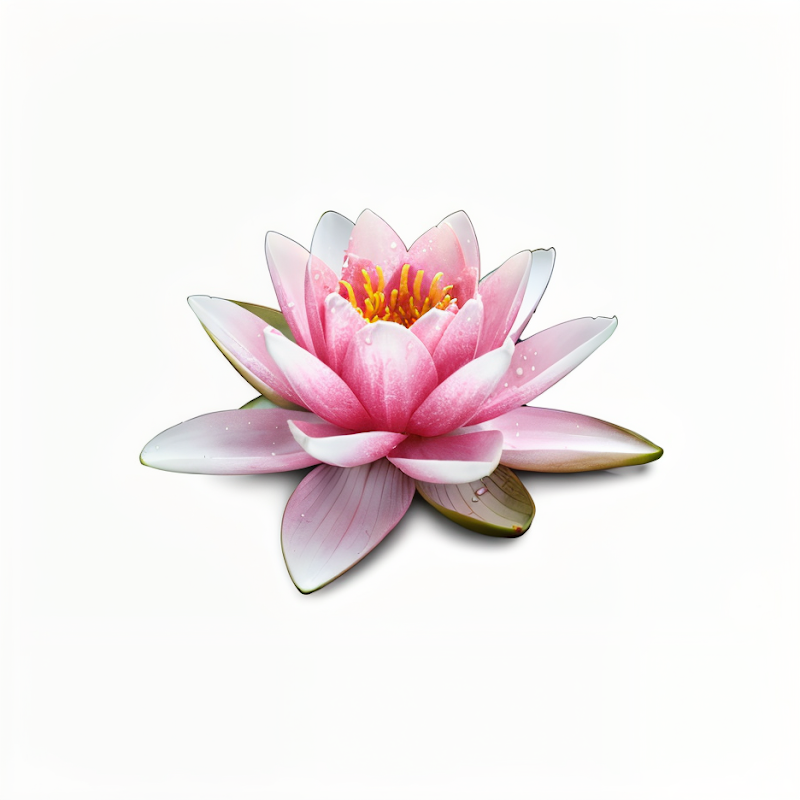 Nymphaea 'Glory Du Temple Sur Lot' fiore rosa intenso in un laghetto