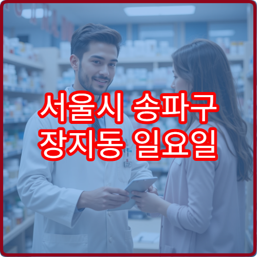 서울시 송파구 장지동 일요일 당번약국 위례 생활권 약국 운영 정보