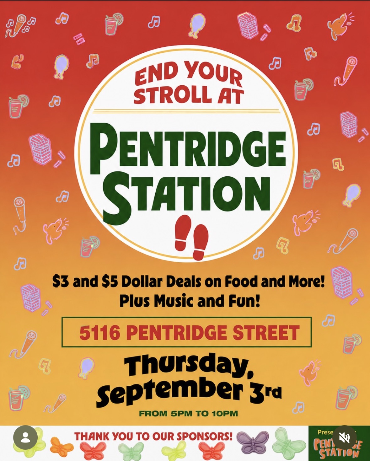 Flyer for Pentridge Station Dollar Stroll