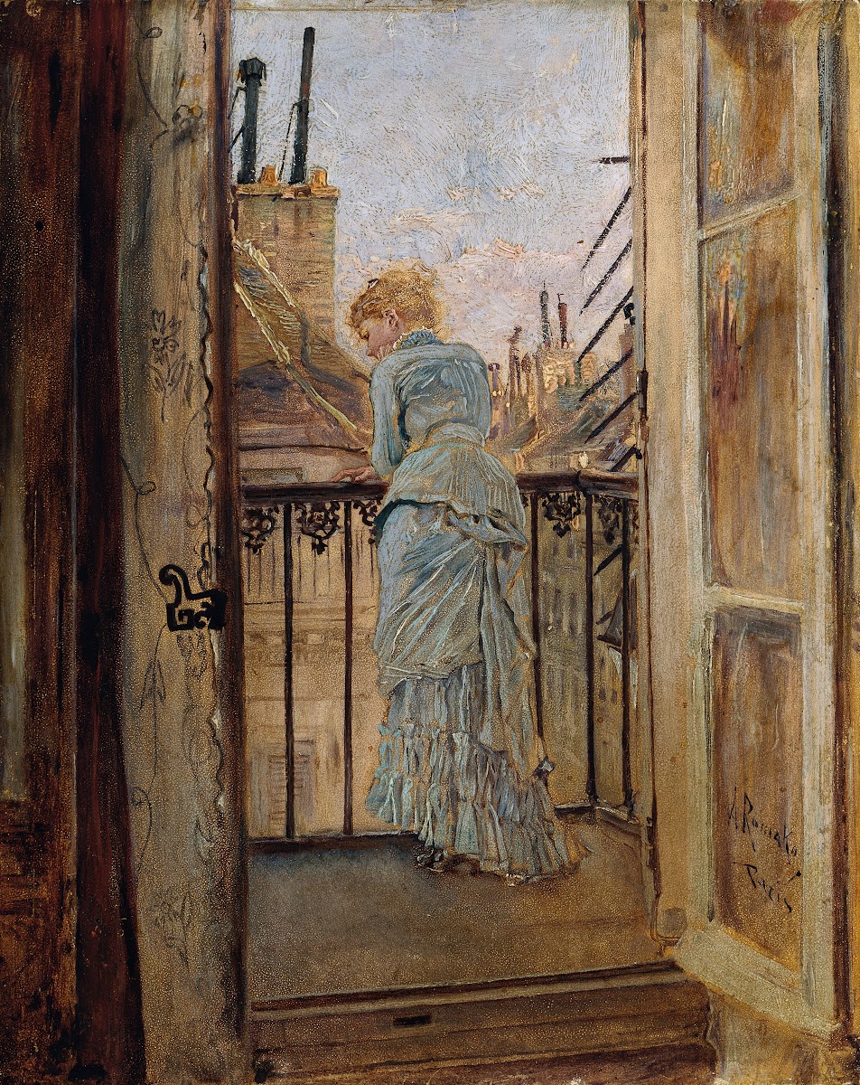 Auf dem Balkon 1878