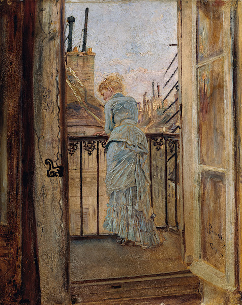 Auf dem Balkon 1878
