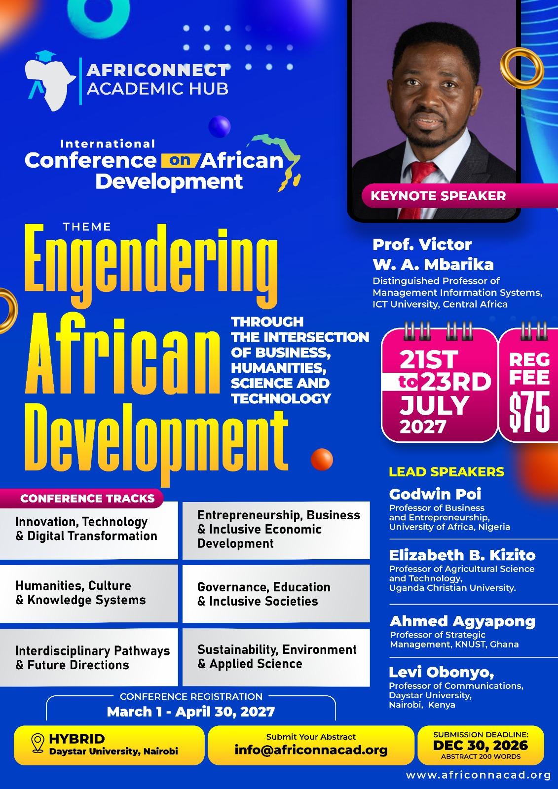 AfriConnect 2027 Conference Flyer