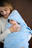 Children's towel 100x100 Twins Beau blue
