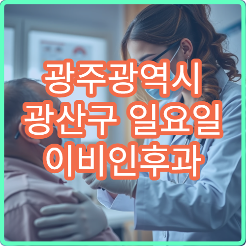 광주광역시 광산구 일요일 이비인후과 진료 가능한 곳