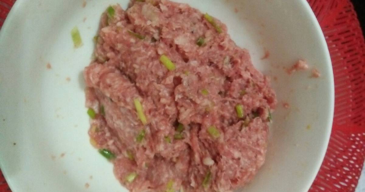 Ướp thịt cho vào bánh bao, sủi cảo, há cảo, hoành thánh
