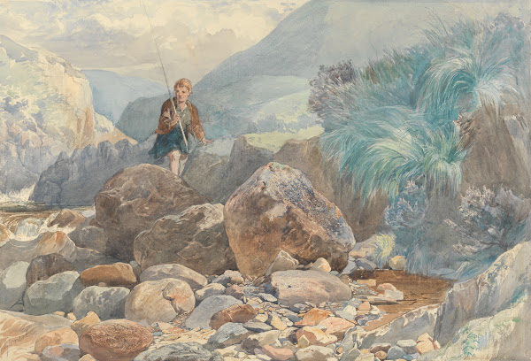 Glencoe A Shepherd Boy Crossing A Burn 1857