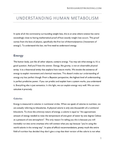 Understanding human metabolism PTC8