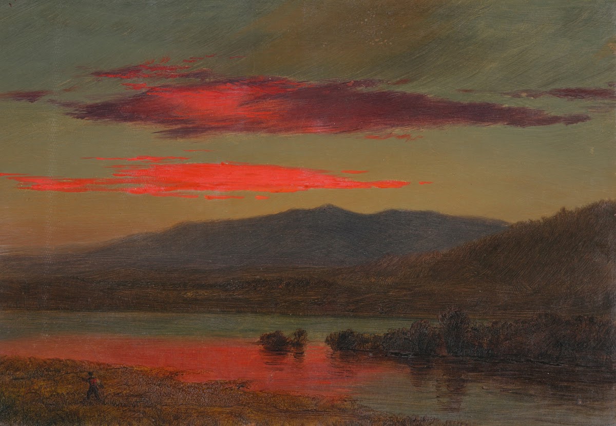 Sunset Hudson New York 1873