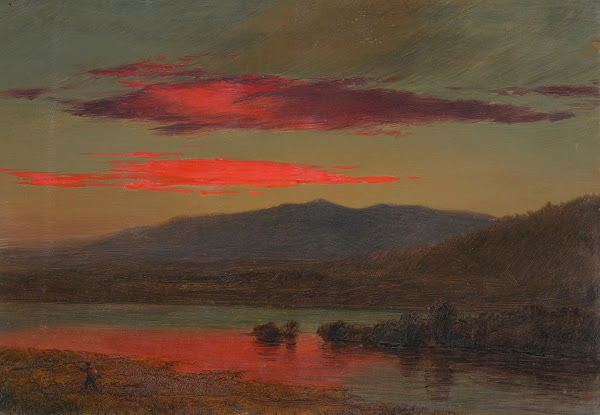 Sunset Hudson New York 1873