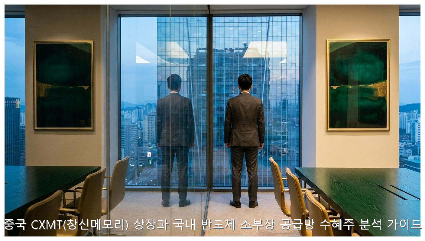 중국 CXMT(창신메모리) 상장과 국내 반도체 소부장 공급망 수혜주 분석 가이드 핵심 안내 및 분석 인포그래픽 (6)