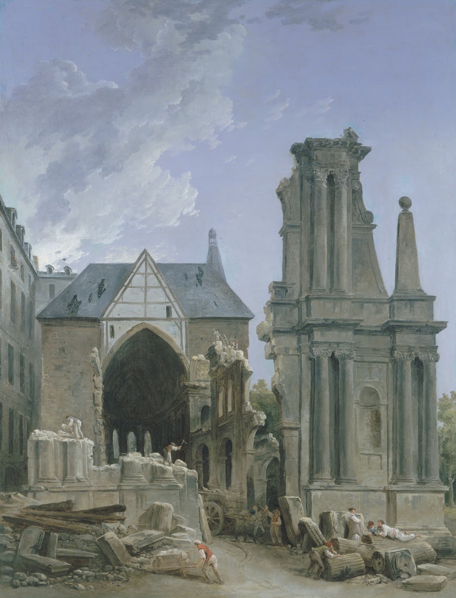 LEglise des Feuillants en démolition 1804